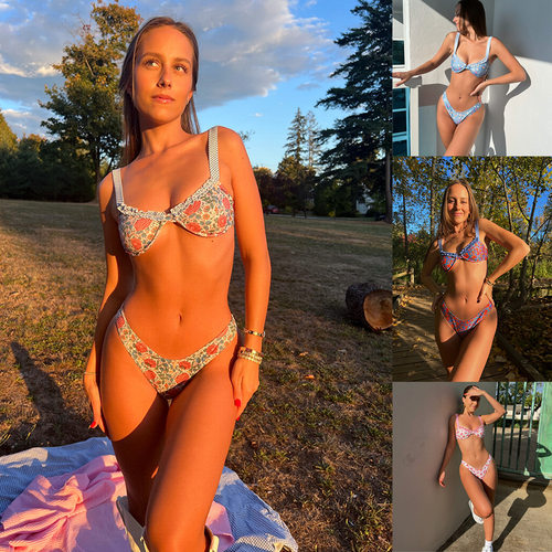 Sexy Strappy Strawberry-print Women’s Two-piece Swimsuit Wi