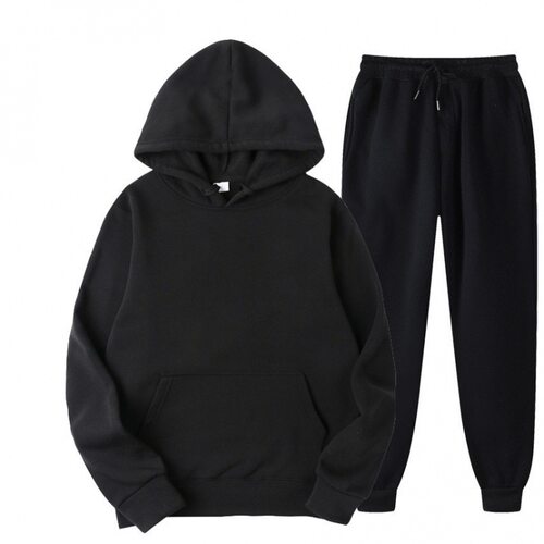 2026 Men's Solid lor Suit Hooded Sports Two-piece Men's Clot