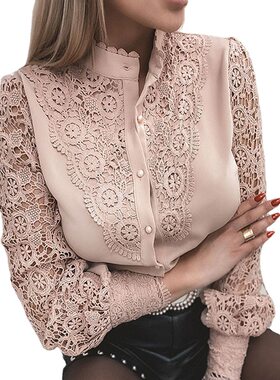 2026  Direct Sales In Stock Lace Hollow Elegant Round Neck F