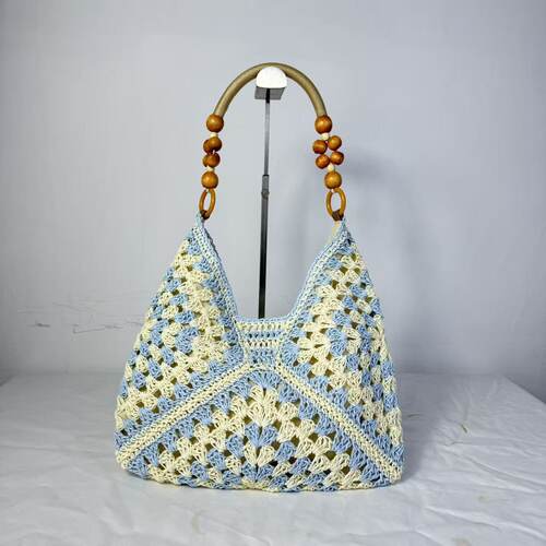 Women’s New Straw Summer Tote With Hollowed-out Shoulder St