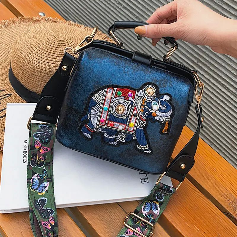 Designer Luxury Handbags Crossbody Bags Elephant Embroidered 箱包皮具/热销女包/男包 通用款女包 原图主图