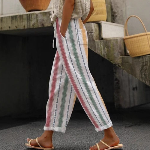 2026 Women's Regular Drawstring Pocket Multicolor Digital Pr