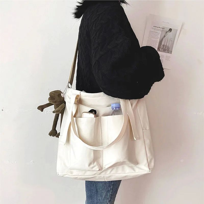 Women's Bag Shopper Simple Fashion Zipper Handbags Nylon Wat 箱包皮具/热销女包/男包 通用款女包 原图主图