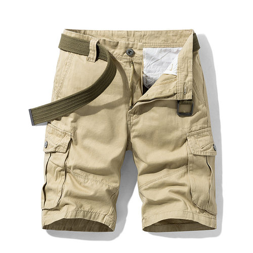 Shorts Men's rork Pants tton Pants Vintage Washed Multi-pock