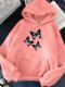 Hoodies Size Plus Sweatshirts Haraju Print Women Butterflies