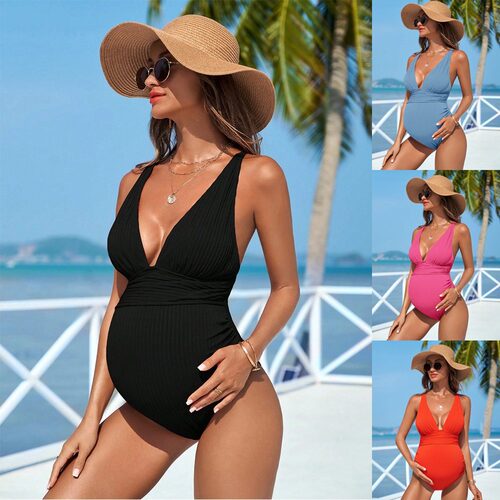 Pregnant Women's Swimsuit Women's Hot Spring nservative Larg