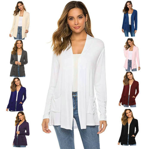 All-match Large Size Fashionable Casual Knitted Cardigan Sol