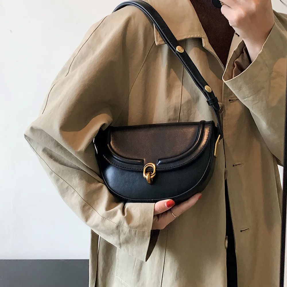 Toptrends Saddle Small Crossbody Bags For Women 2024 nd Desi 箱包皮具/热销女包/男包 通用款女包 原图主图