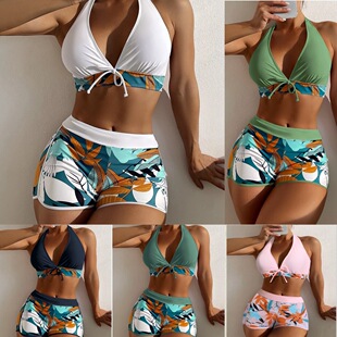 Women’s 2026 Two-piece Boxer-style Bikini High-waist Swimsu