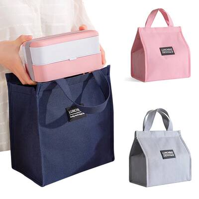 Thermal Insulated Lunch Bags for Men Women Oxford cloth Bent