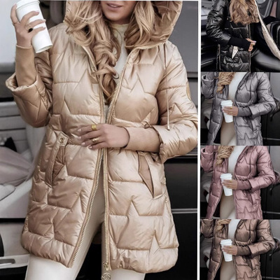 2026temu Hooded Mid-length 3 Zipper