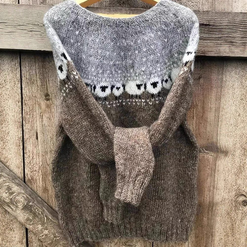 Wish Hot Sale  European And American New Sweater Women's Rou