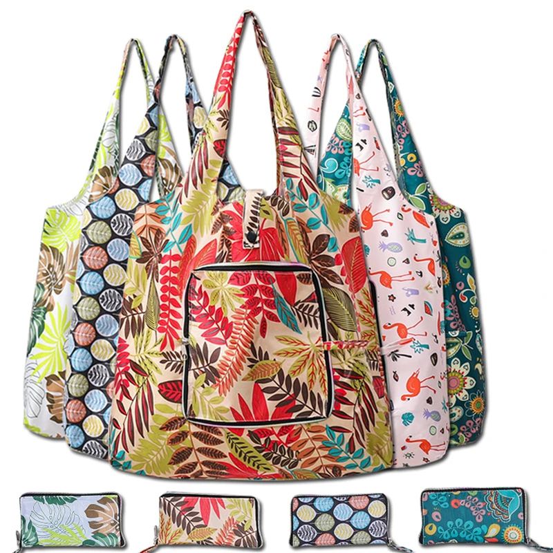 Shopping Bags Fashion Portable Various Prints and Large Capa-封面