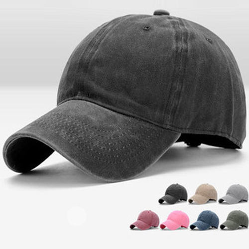 Korean Version Of Soft Top Hat Outdoor Cap Washed Old Denim