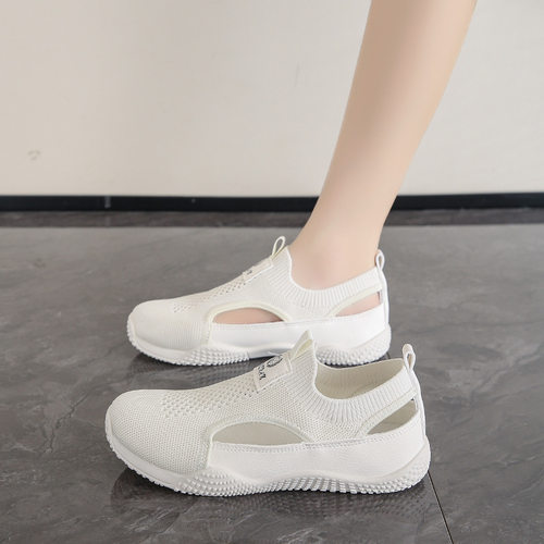 2026 White Shoes Women's Korean-style Ins Casual Hollow-out