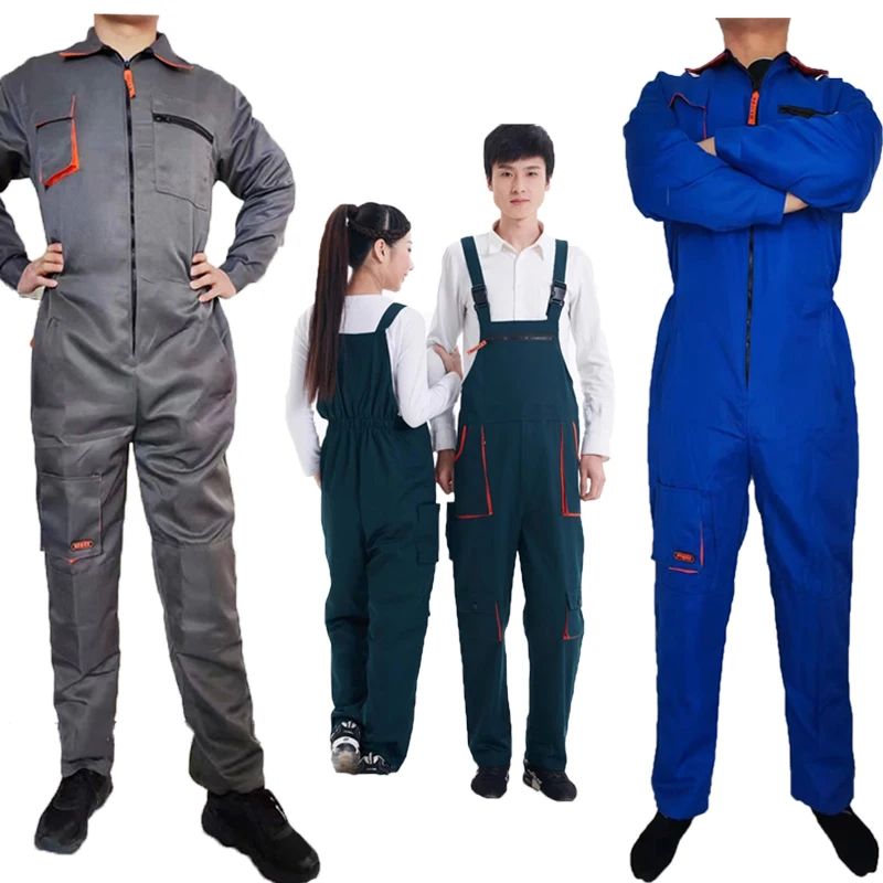 Work Dungarees Working Overall Uniforms Worker Coverall Car 运动/瑜伽/健身/球迷用品 芭蕾舞服 原图主图