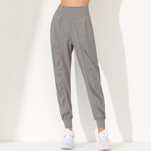 High Waist Loose Toe Elastic Waist Quick-drying Slimming Spo