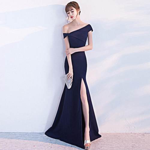 鱼尾2025年修身时尚晚礼服连衣裙