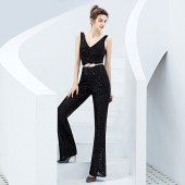 2026新款 国标舞拉丁舞成年女跳舞演出表演服 高级感珠片舞蹈舞台装