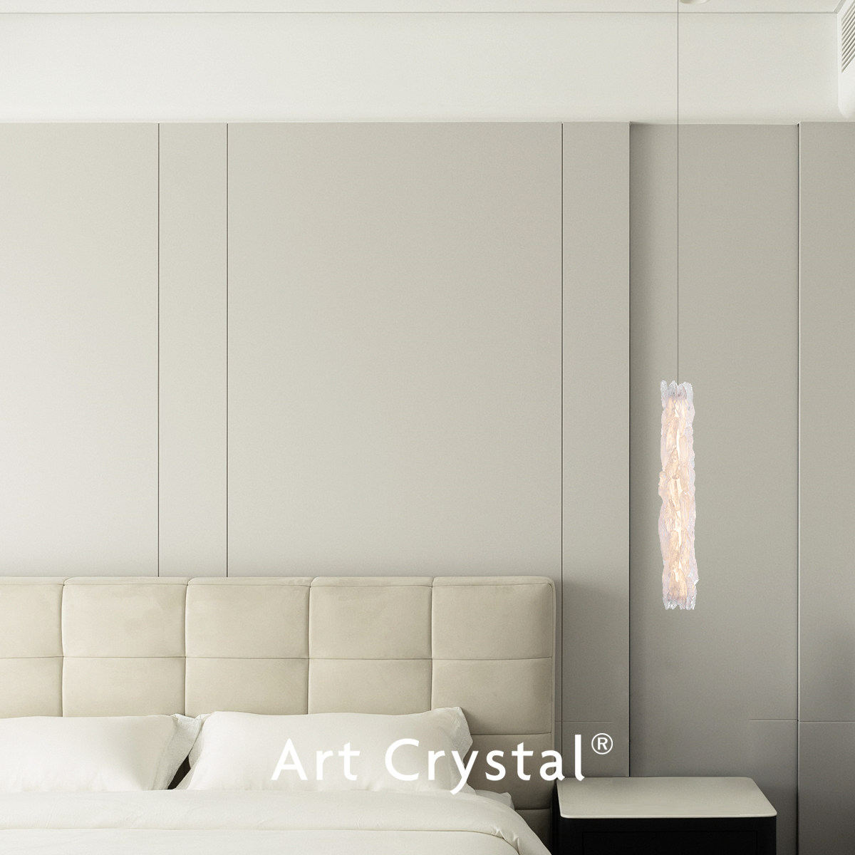 Yuri Modern Crystal Pendant Light 1-Lamp Bedside - Taobao product photo 2