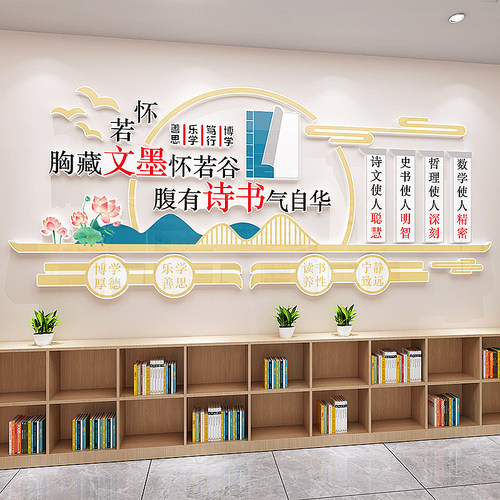 阅读班级文化墙装饰教室布置墙贴