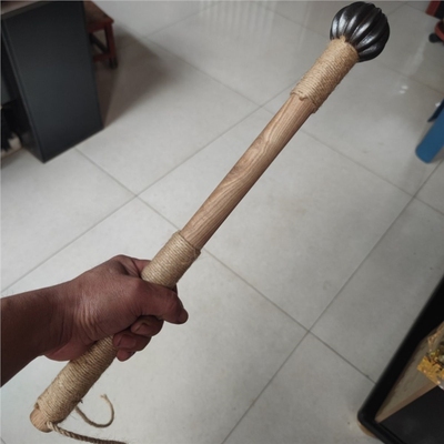 仿古辽金骨朵锤健身锤车载防身破窗安全锤冷兵器兵人甲配件锤子