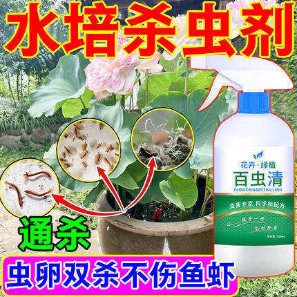 水培植物杀虫剂鱼缸池塘荷花富贵竹睡莲杀虫剂灭蚊子除幼虫红线虫