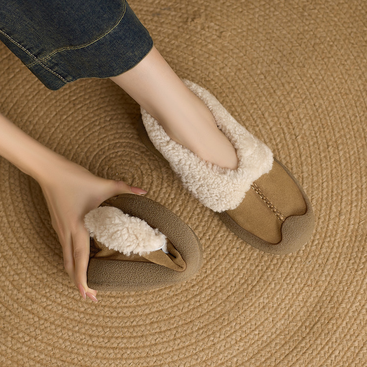 巨软加绒单鞋女勃肯奶奶鞋