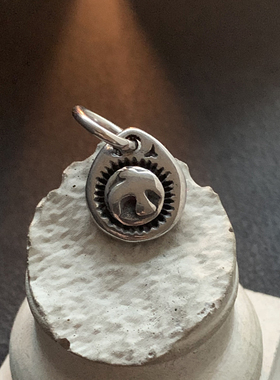 飞鸟-日系高桥不掉色钛钢副坠项链复古男中古长款配饰搭配小项坠