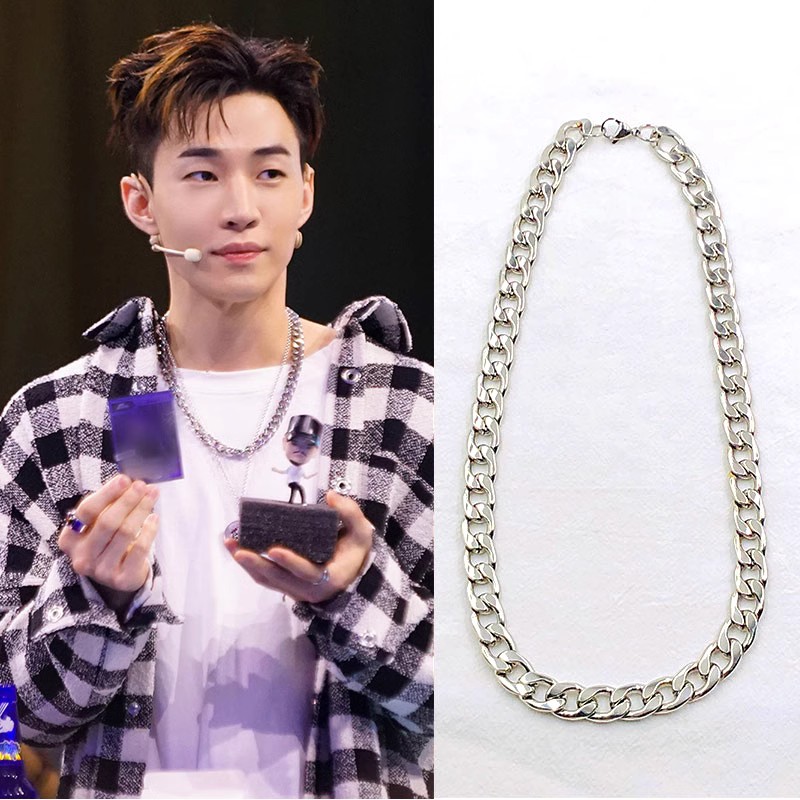 王一博肖战罗志祥同款男霸气项链