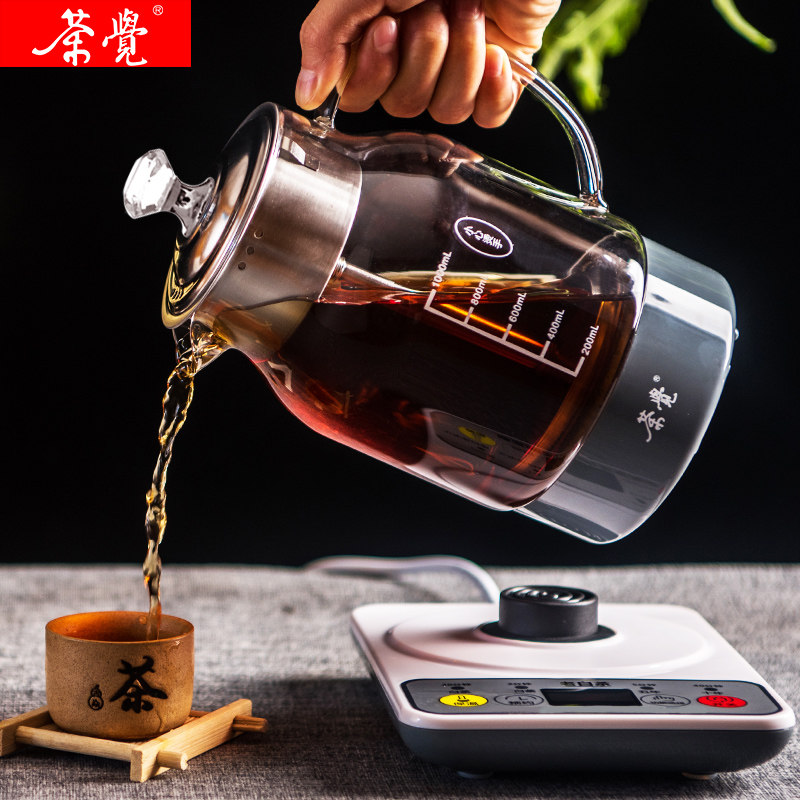 福建福鼎老白茶专用蒸煮茶器加厚耐热玻璃蒸茶壶全自动蒸汽电煮茶