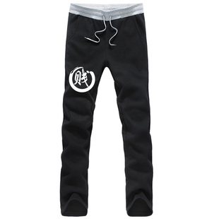 青少年加绒裤子男士休闲春秋冬季工装长裤运动卫裤潮牌灯芯绒男裤