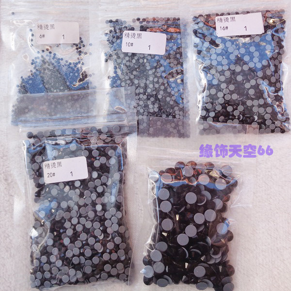 整包特精烫钻黑色仿奥DIY礼服