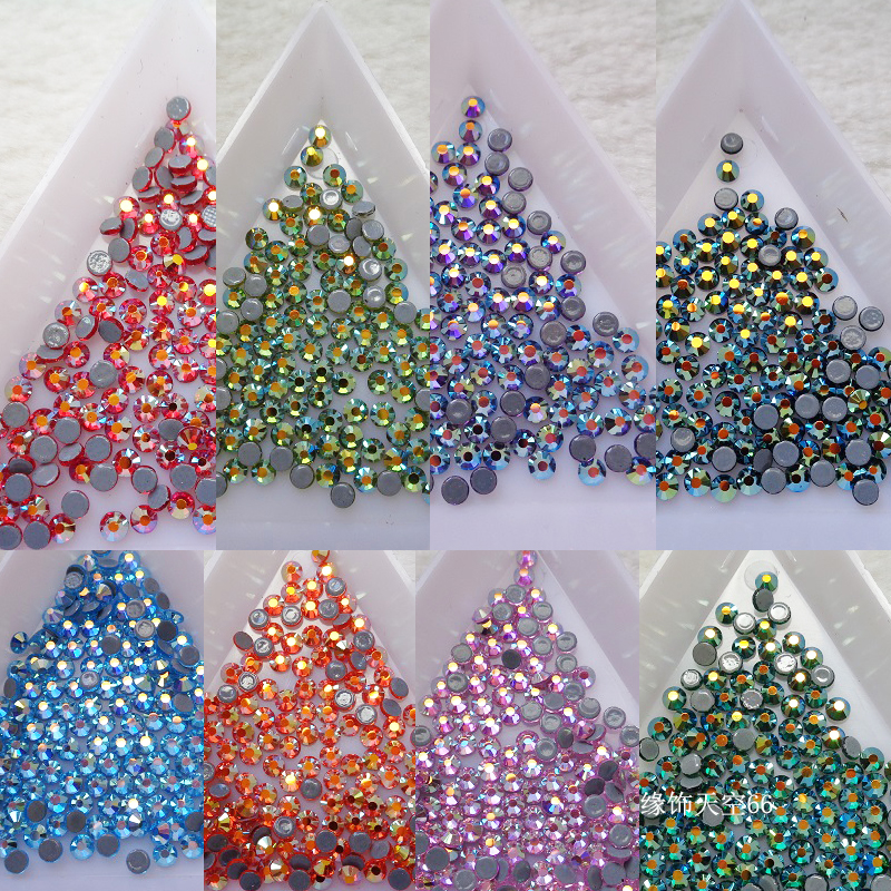 超精烫钻颜色AB 美甲镶钻秀禾服粘钻日韩甲片贴钻新品SS10约2.8MM