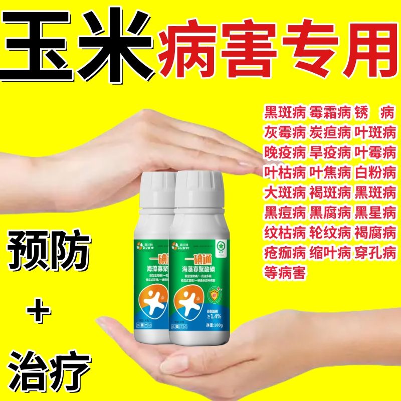 玉米病全治甜玉米专用杀菌剂叶斑病锈病纹枯病灰斑病黑穗病粗缩病