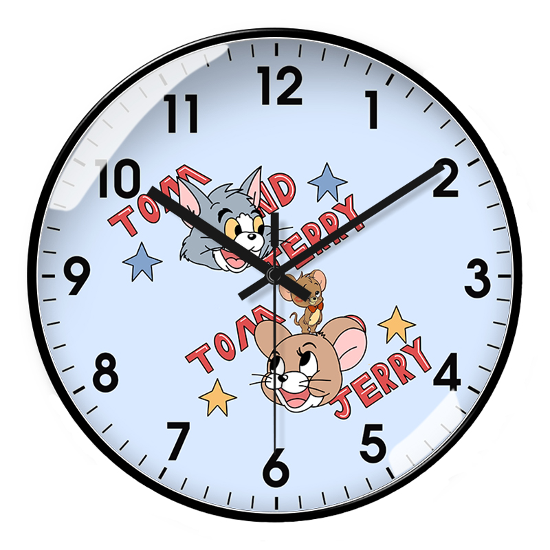 客厅艺术PVC玻璃挂钟创意电波钟