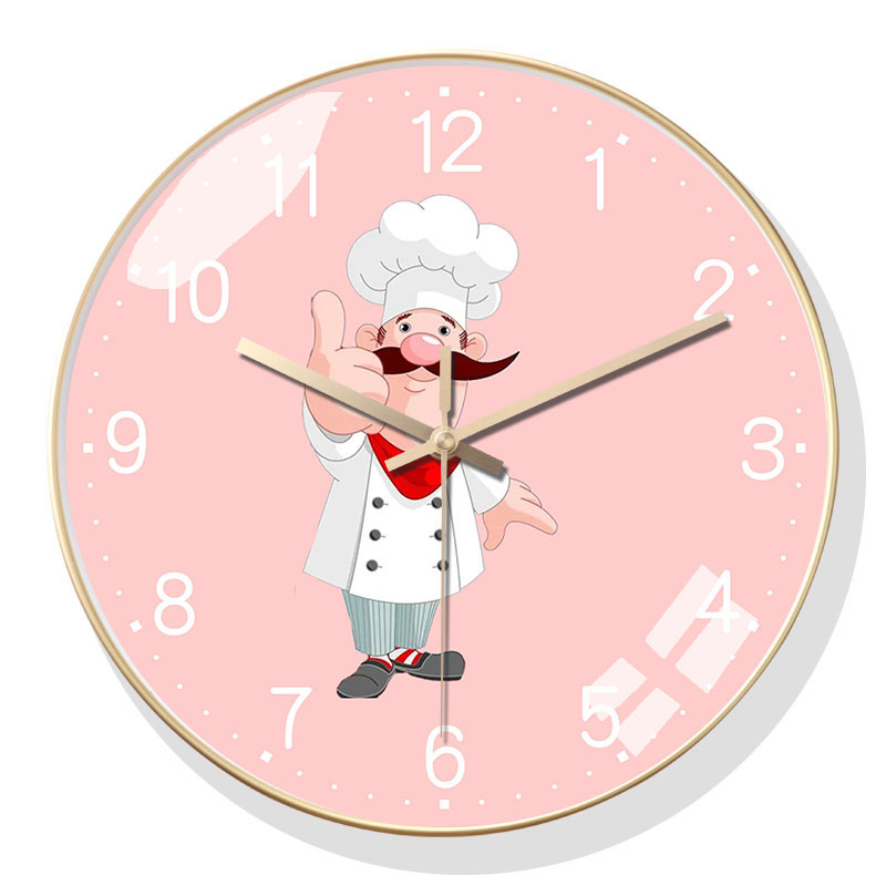 西餐厅电子钟表创意装饰店墙