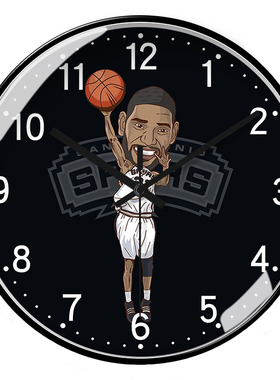 球迷客厅NBA篮球主题球星挂钟