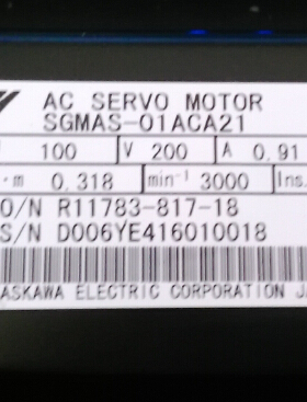 SGMAS-01ACA21原装安川100w伺服电机全新质保一年现货供应