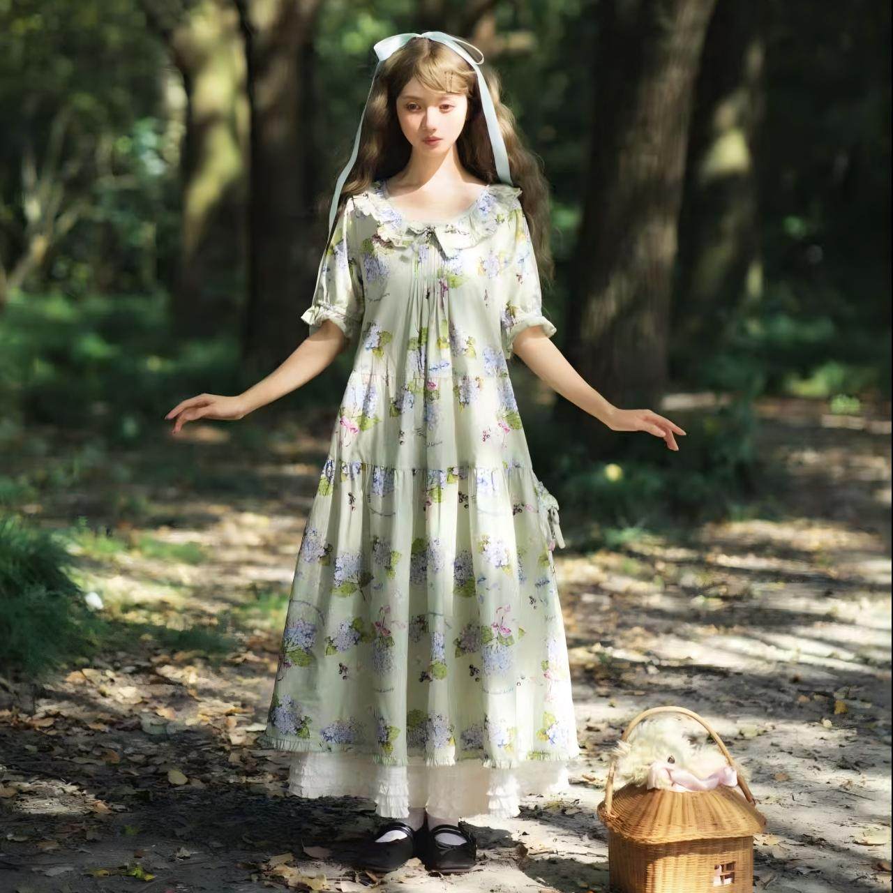 （SP款无熊尾款）无尽夏二团绣球花SP款连衣裙洛丽塔Lolita,模玩/动漫/周边/娃圈三坑/桌游,lolita洛丽塔/软妹装/洋装,淘宝优惠券,粉丝福利购,淘宝优惠卷