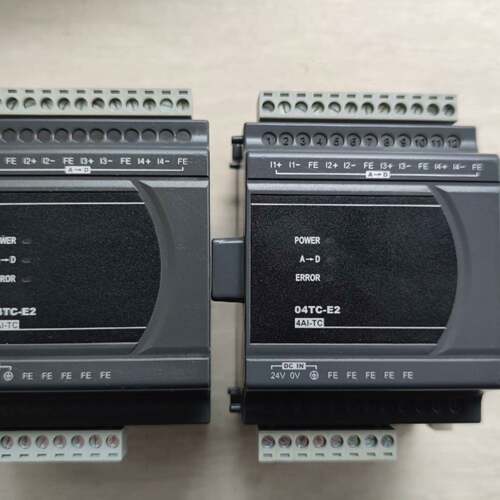 可维修台达PLC扩展模块DVP04TC-E2成色实物图，功能正常，议价