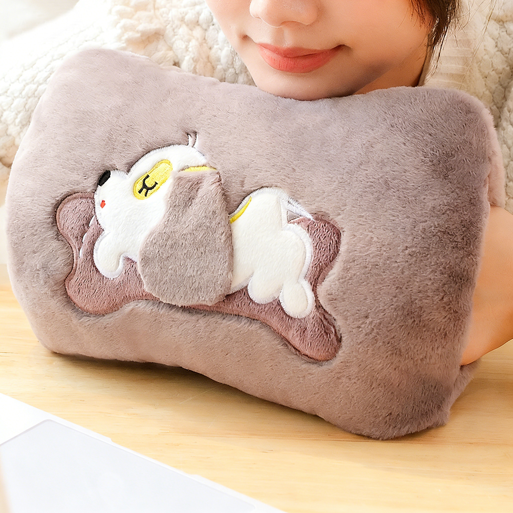 充电暖手宝卡通狗狗电热水袋防爆电热宝萌萌可爱女生可拆洗暖宝宝