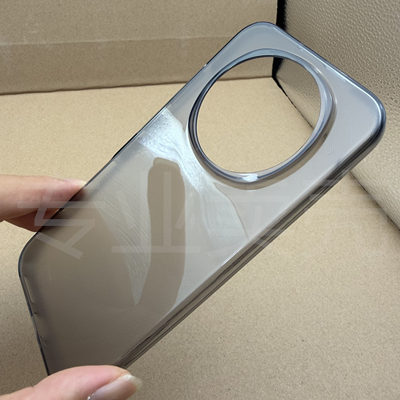 适用荣耀magic8原装手机壳 Magic8原配透明软壳 原厂黑色半透壳