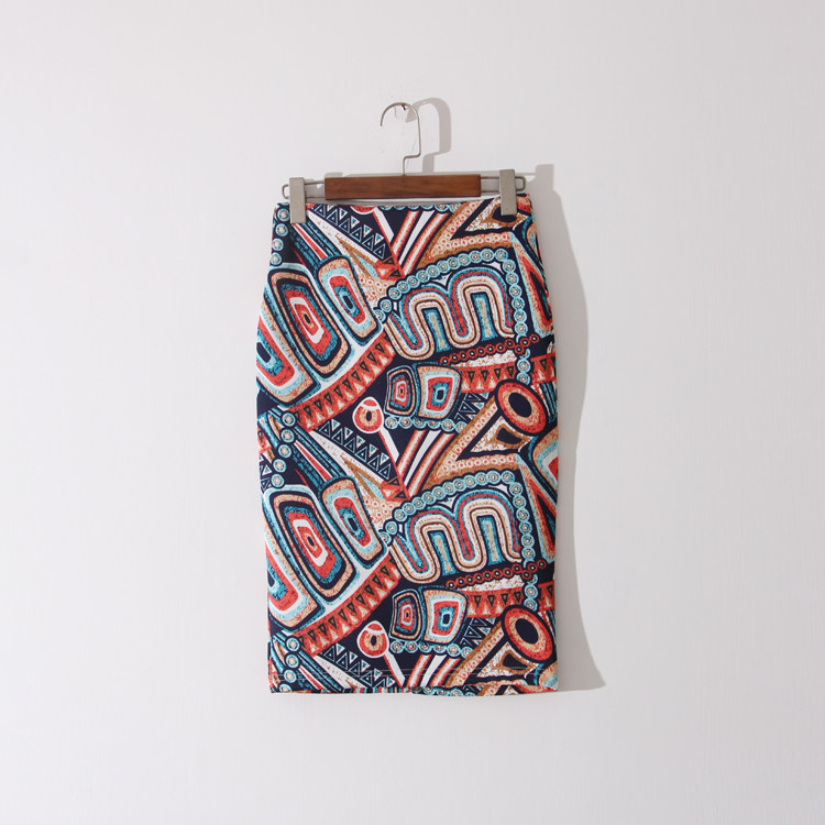 Hey,This is a picture./Crisp Air Cotton Fabric verisimilitude Ink painting Middle-waisted Split ends skirtin the Women's clothing/Boutique , Skirts  category - from Buy2taobao.com to provide professional Taobao agent buy service