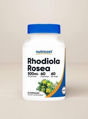 Nutricost红景天胶囊Rhodiola Rosea 500毫克60粒脑力专注力帮助
