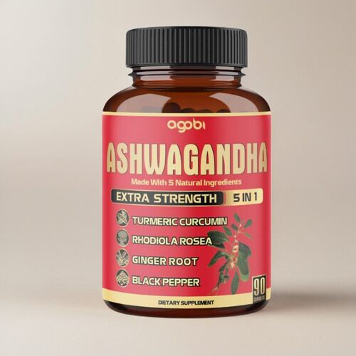 美国植物醉茄胶囊姜根姜黄红景天Rhodiola和黑胡椒Ashwagandha