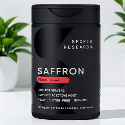 Sports Research Pure Saffron 30mg 纯藏红花 素食MCT油60粒