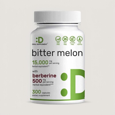美国苦瓜+小檗碱胶囊Berberine 成人血糖保健控糖Bitter Melon300
