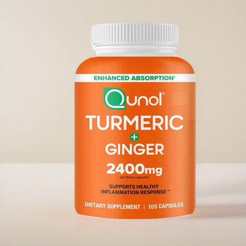 Qunol Turmeric Curcumin 姜黄素黑胡椒姜黄复合物关节保健105粒