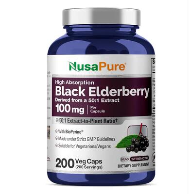 NusaPure Black Elderberry 50:1 黑接骨木高含量成人免疫力保健